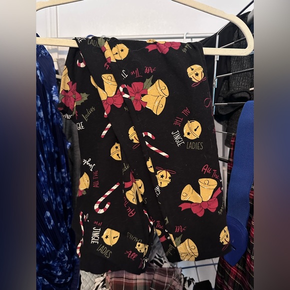 torrid Pants - torrid Black Holiday Bell & Candy Cane Leggings